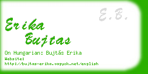 erika bujtas business card